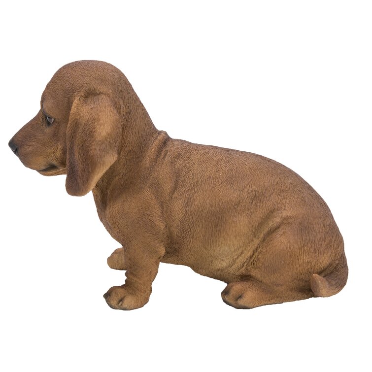 standing dachshund statue